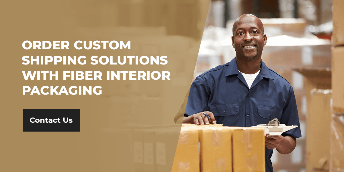 order custom shipping solutions with fiber interior packaging
