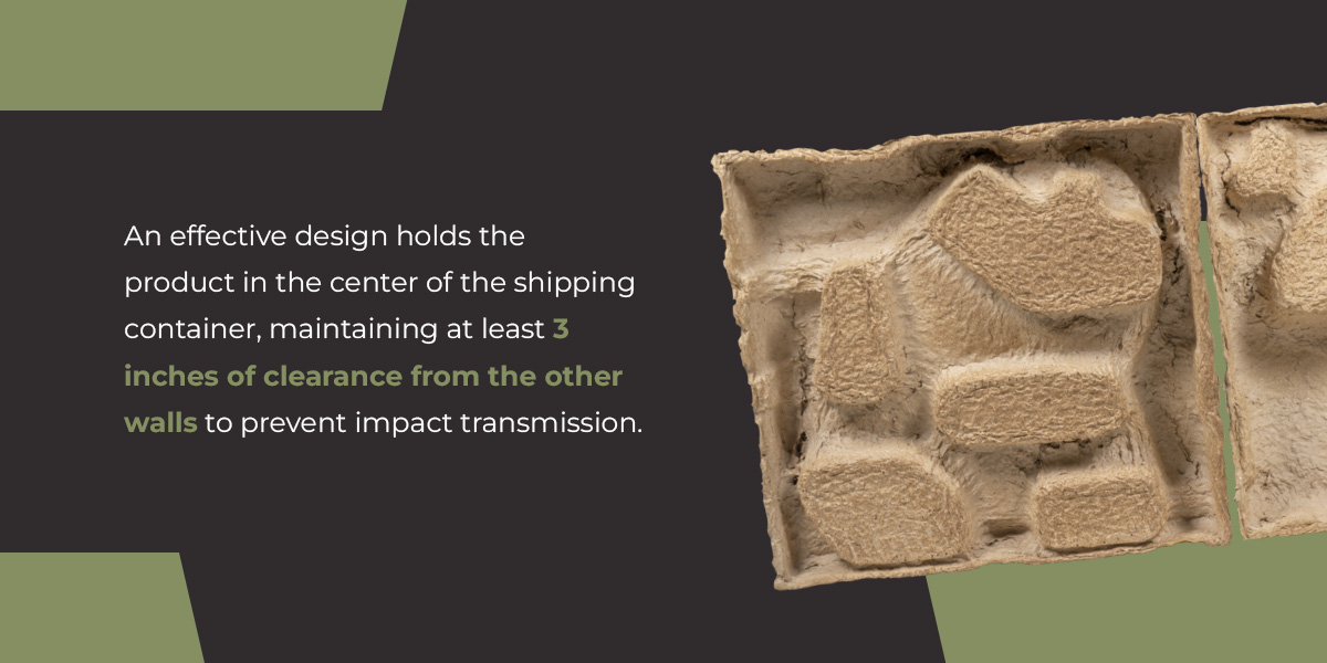 Effective packaging design to prevent impact transmission
